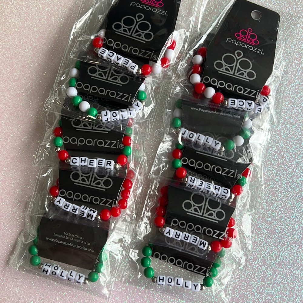 Ten Paparazzi child stretch bracelets- great stocking stuffers!